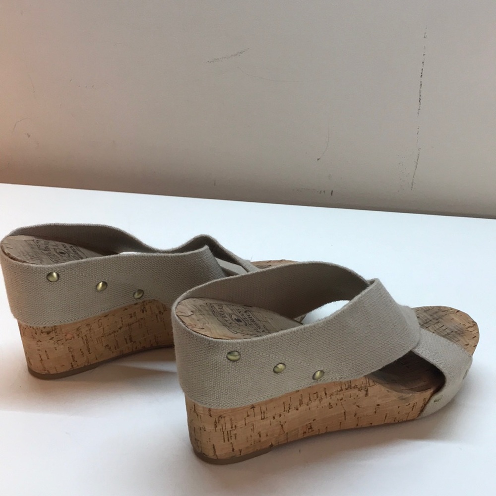 Lucky Brand Tan Platform Sandals Size 10 - Picture 5 of 8